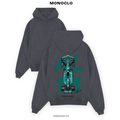 Графітове худі Monoclo Alonso Green 🏎 теплий oversize крій з преміальним F1-принтом Fernando Alonso Aston Martin