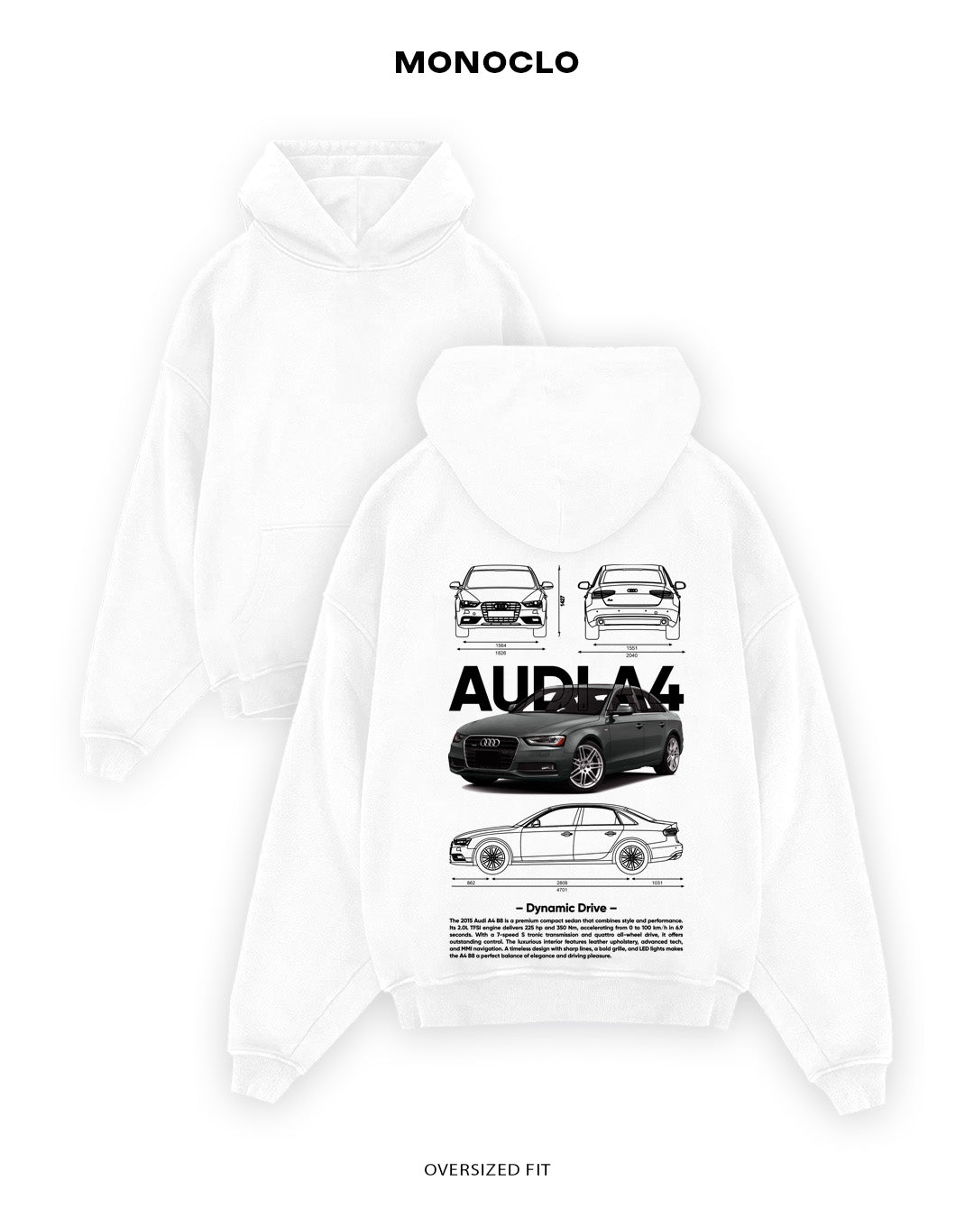 Худі Audi A4 B8 - MONOCLO UA
