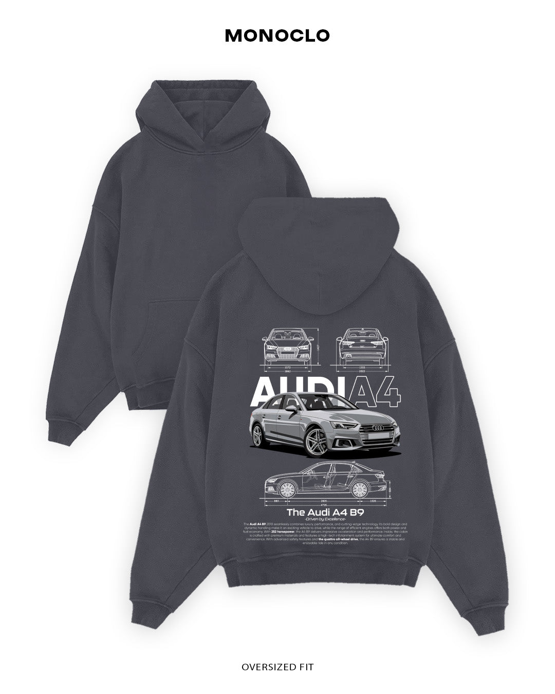 Худі Audi A4 B9 - MONOCLO UA
