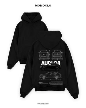 Худі Audi Q8 2023 Black - MONOCLO UA