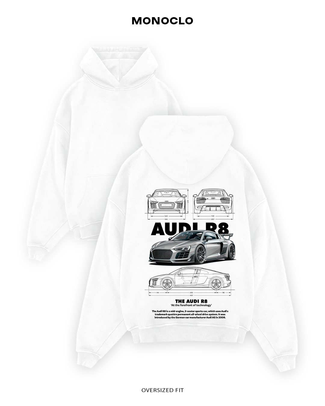 Худі Audi R8 Fog - MONOCLO UA