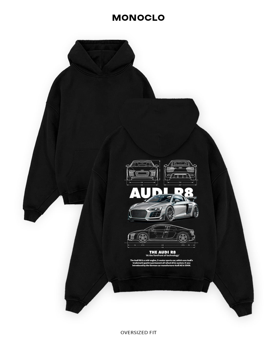 Худі Audi R8 Fog - MONOCLO UA