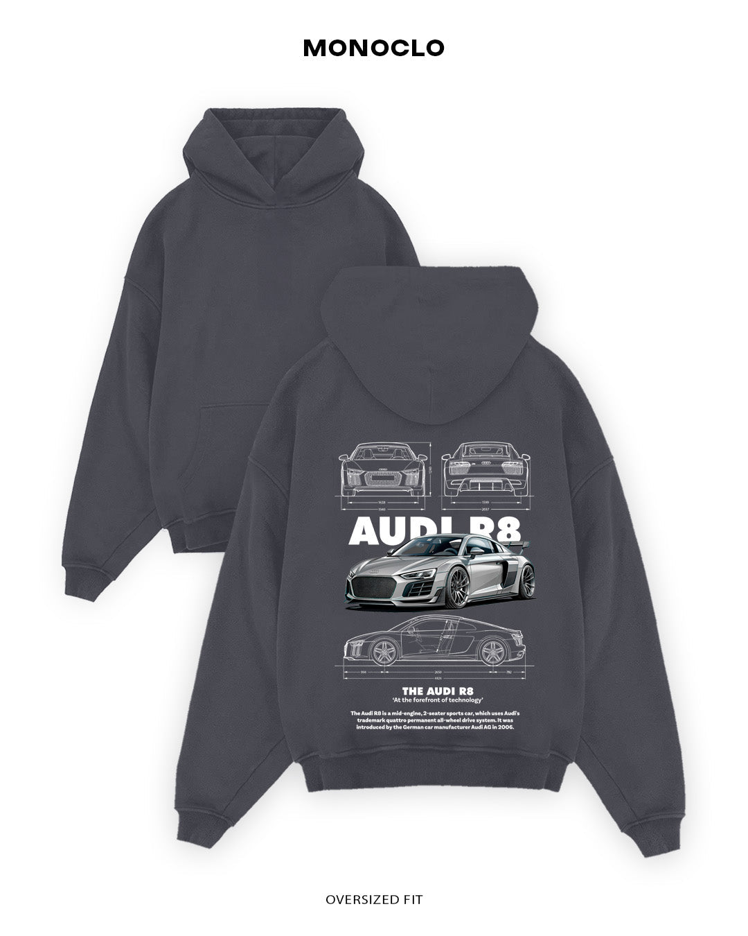 Худі Audi R8 Fog - MONOCLO UA