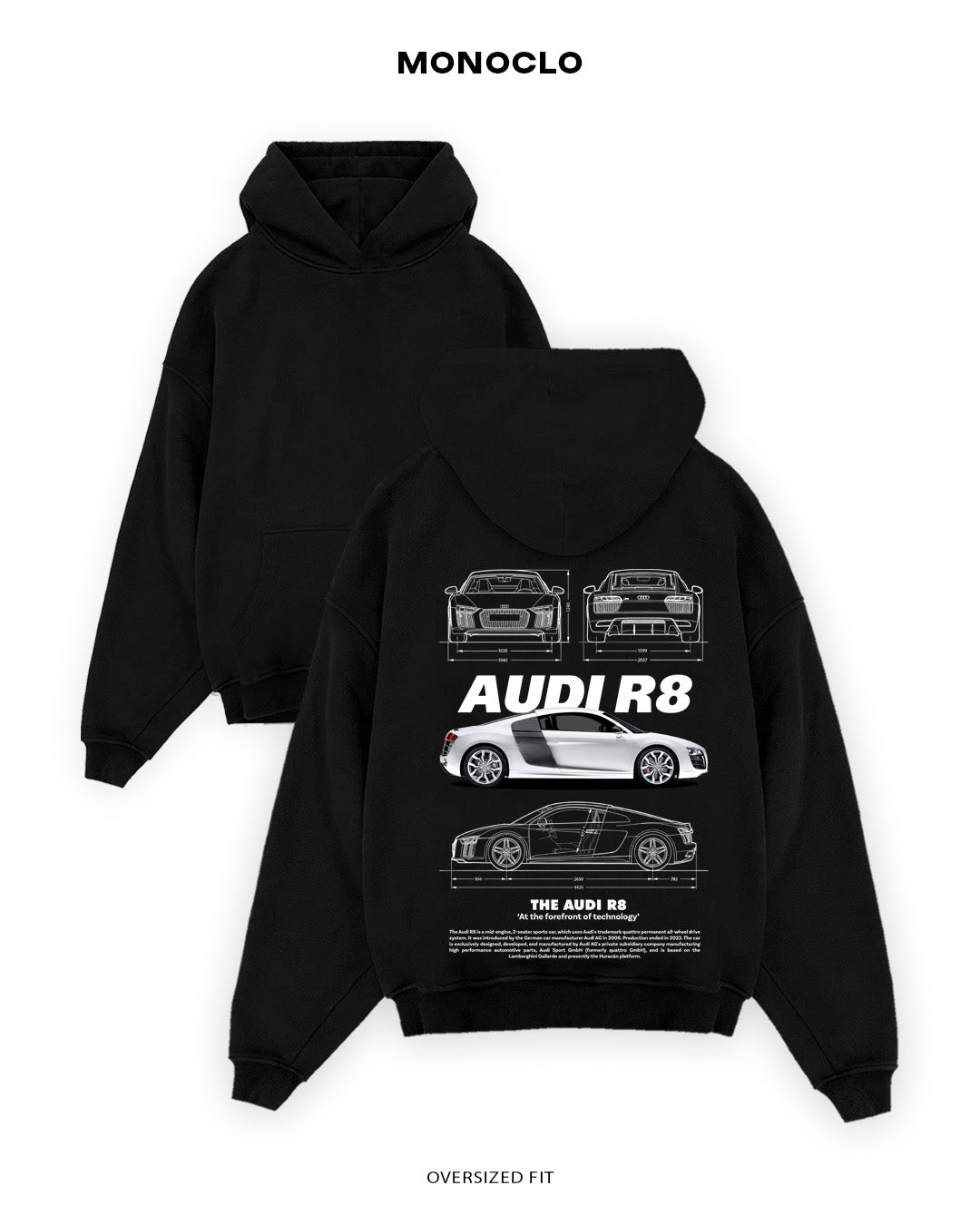 Худі Audi R8 Milk - shop_name Чорний