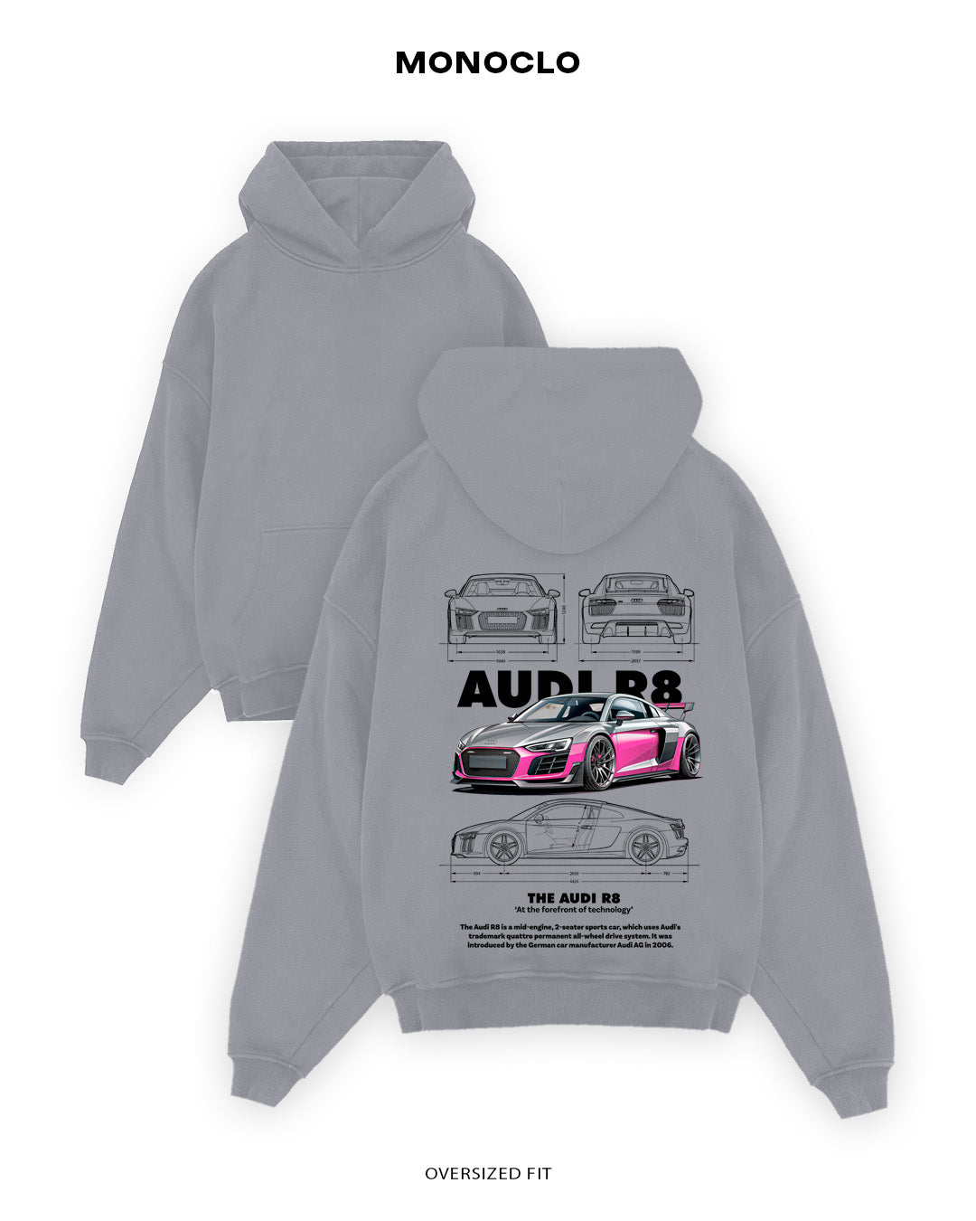 Худі Audi R8 PG - MONOCLO UA