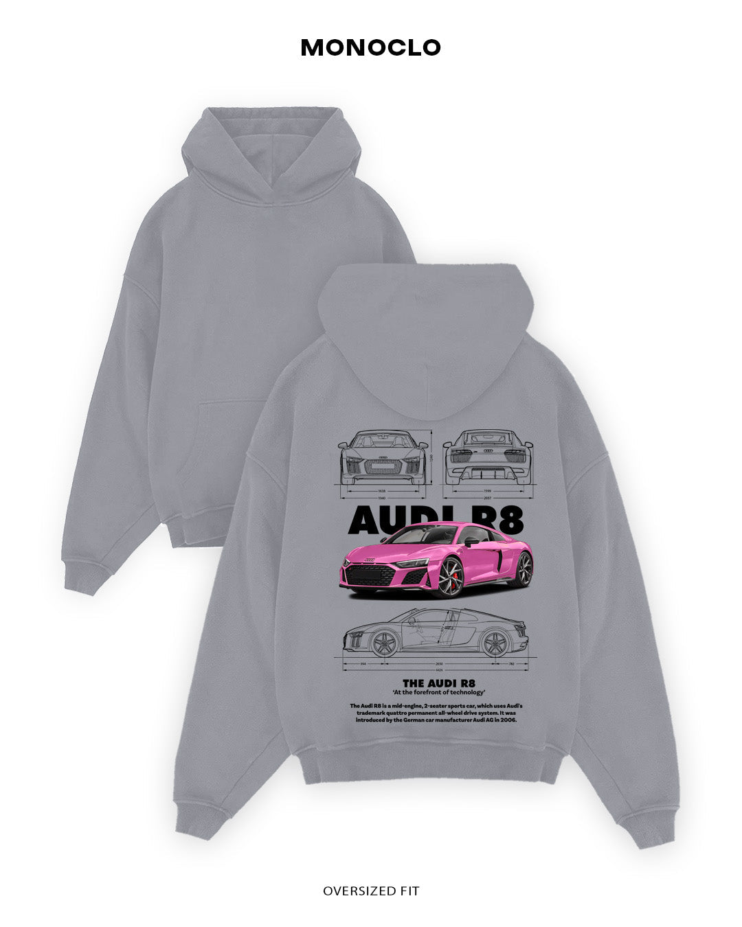 Худі Audi R8 Pinki - MONOCLO UA