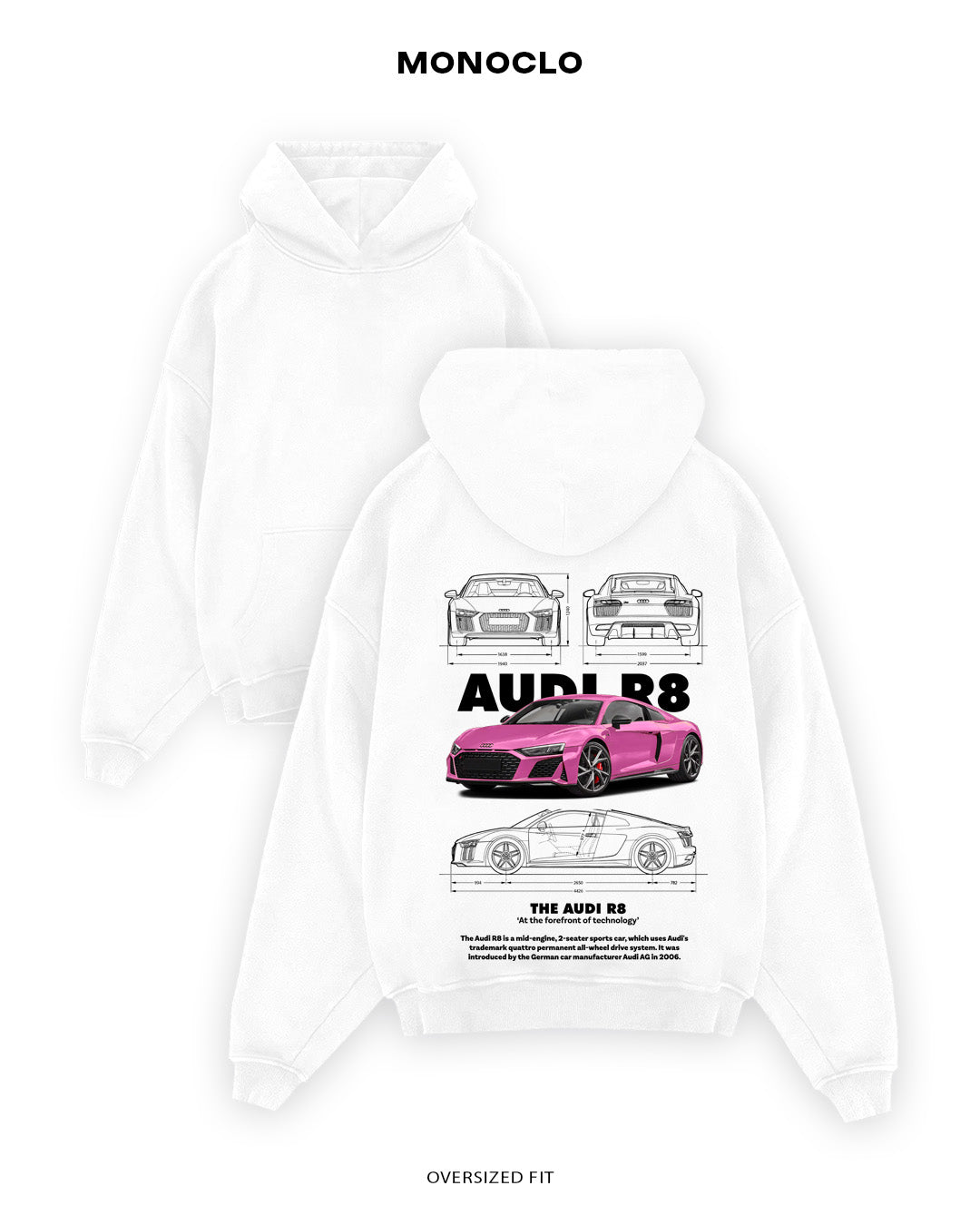 Худі Audi R8 Pinki - MONOCLO UA