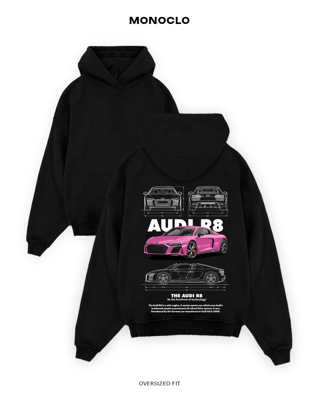 Худі Audi R8 Pinki - MONOCLO UA