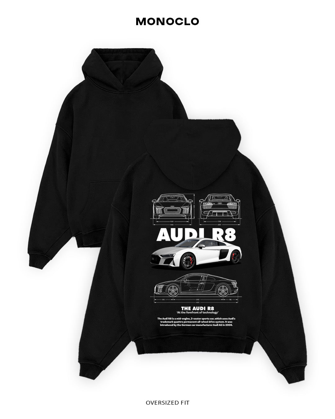 Худі Audi R8 Snow - MONOCLO UA