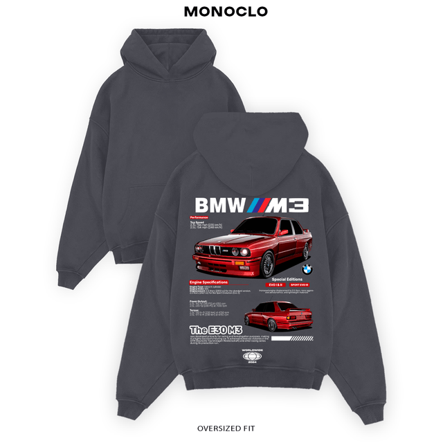 Худі BMW M3 E30 EVO - shop_name Графітовий