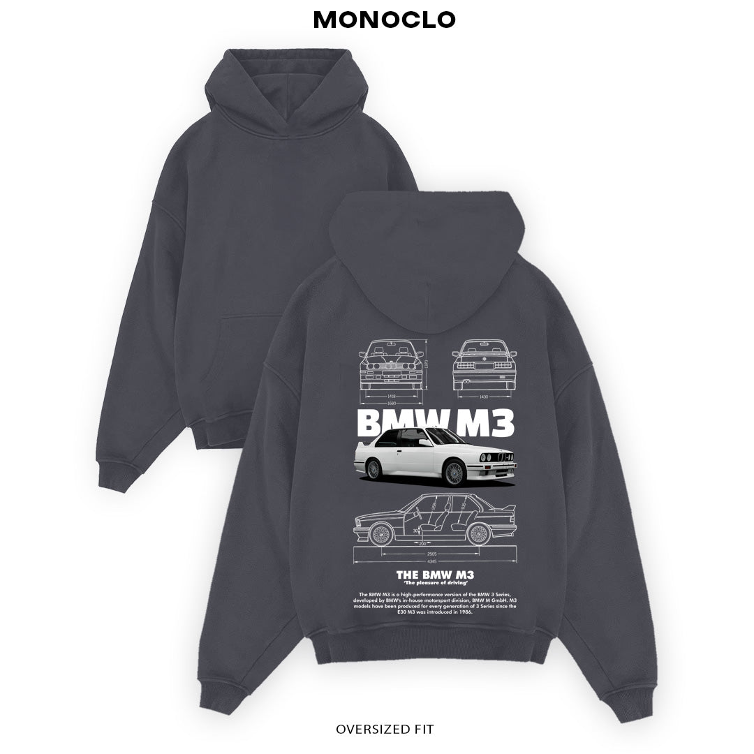 Худі BMW M3 E30 Milk - shop_name Графітовий