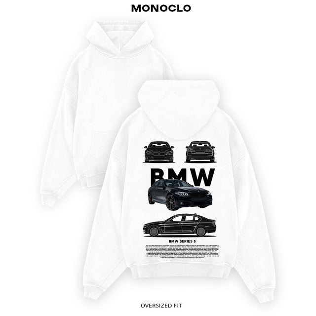 Худі BMW M5 F10 Negro біле – стильне унісекс худі Monoclo для фанатів BMW