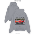 Худі з принтом Ferrari Leclerc Scuderia, біле, оверсайз — Monoclo