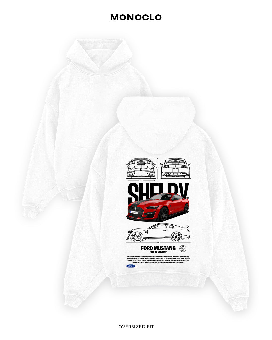 Худі Ford GT500 Shelby Red - MONOCLO UA