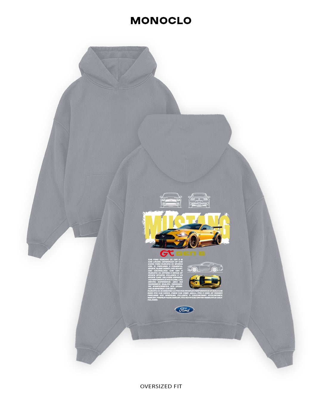 Худі Ford Mustang Gen 6 - MONOCLO UA