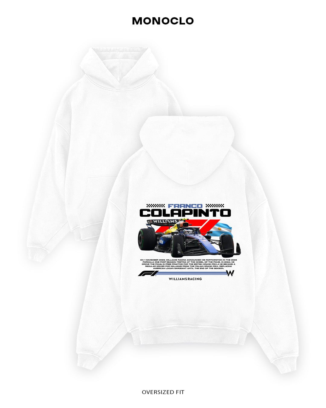 Худі Formula 1 Franco Colapinto 4 - shop_name Білий
