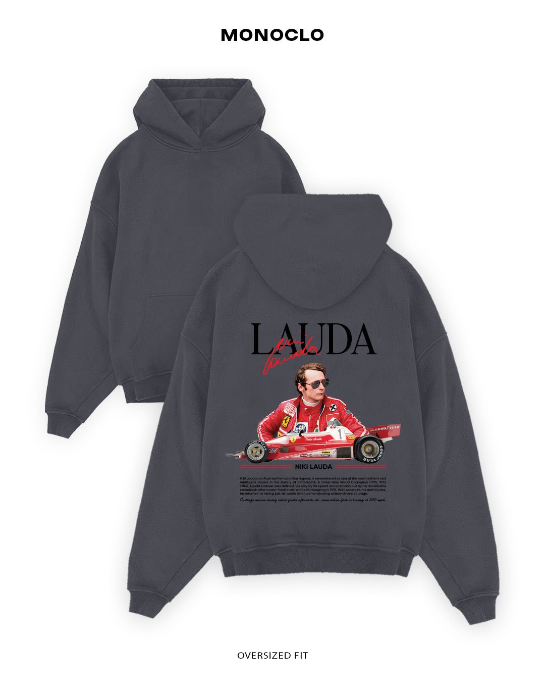 Худі Formula 1 Niki Lauda - shop_name Графітовий