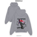 Худі Hamilton Brasil сіре - streetwear худі автоспорт Monoclo