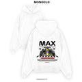 Худі Max Verstappen біле - оверсайз худі Formula 1 Monoclo