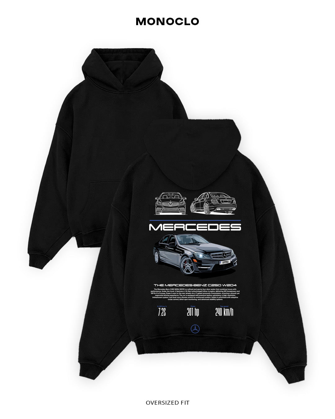 Худі Mercedes - Benz C250 W204 - MONOCLO UA