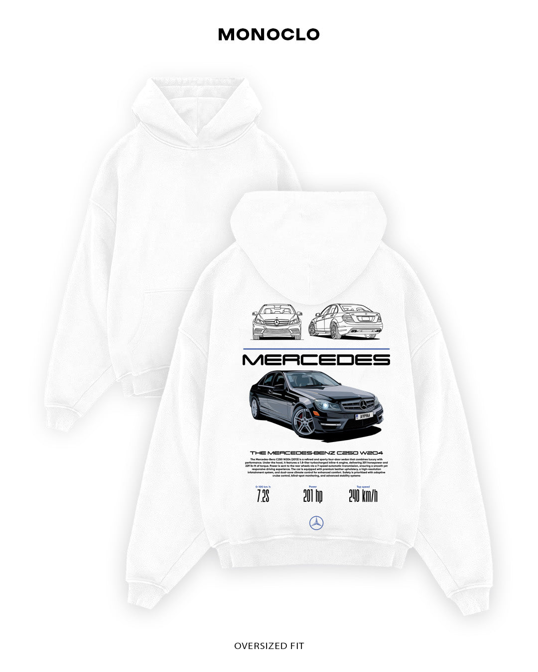 Худі Mercedes - Benz C250 W204 - MONOCLO UA
