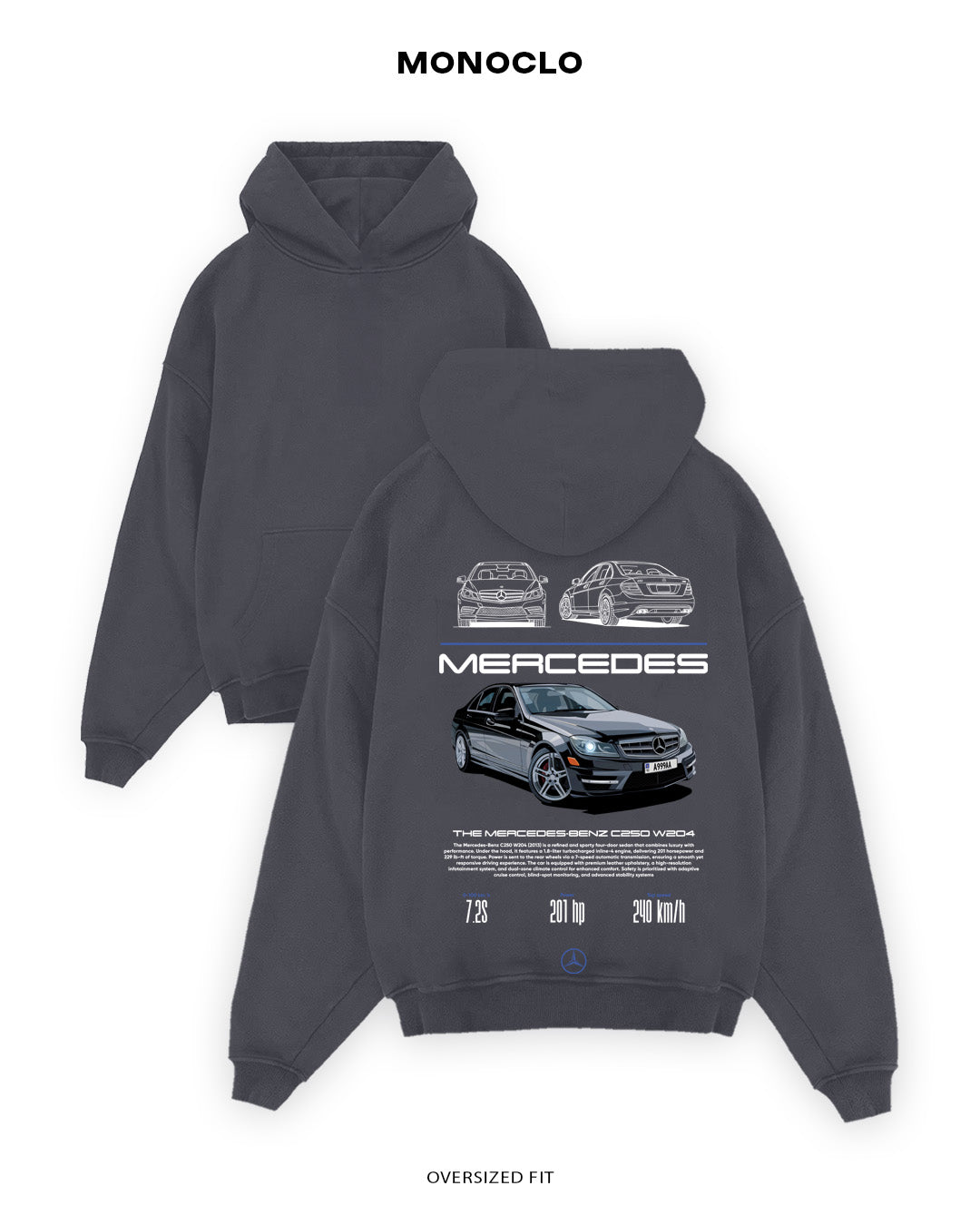 Худі Mercedes - Benz C250 W204 - MONOCLO UA