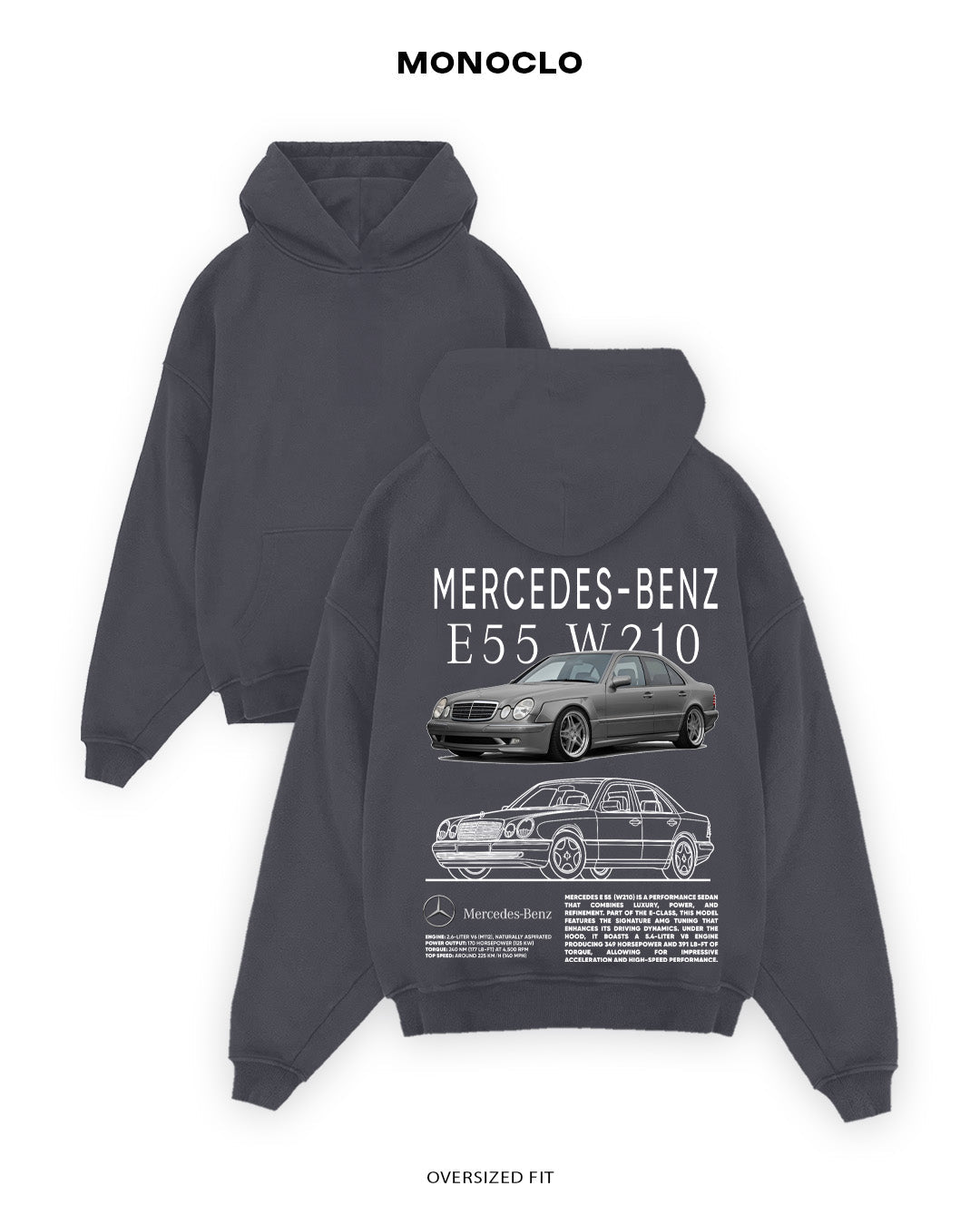 Худі Mercedes - Benz E55 W210 - MONOCLO UA