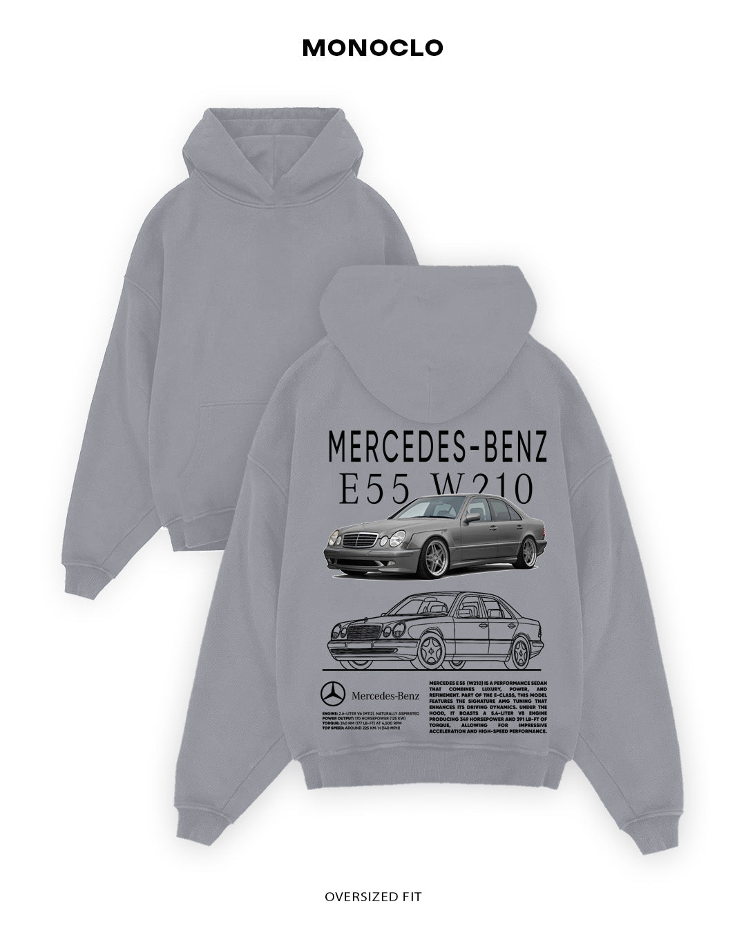 Худі Mercedes - Benz E55 W210 - MONOCLO UA