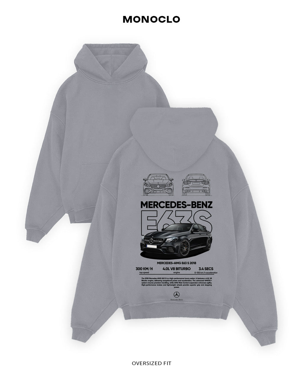 Худі Mercedes - Benz E63S - MONOCLO UA