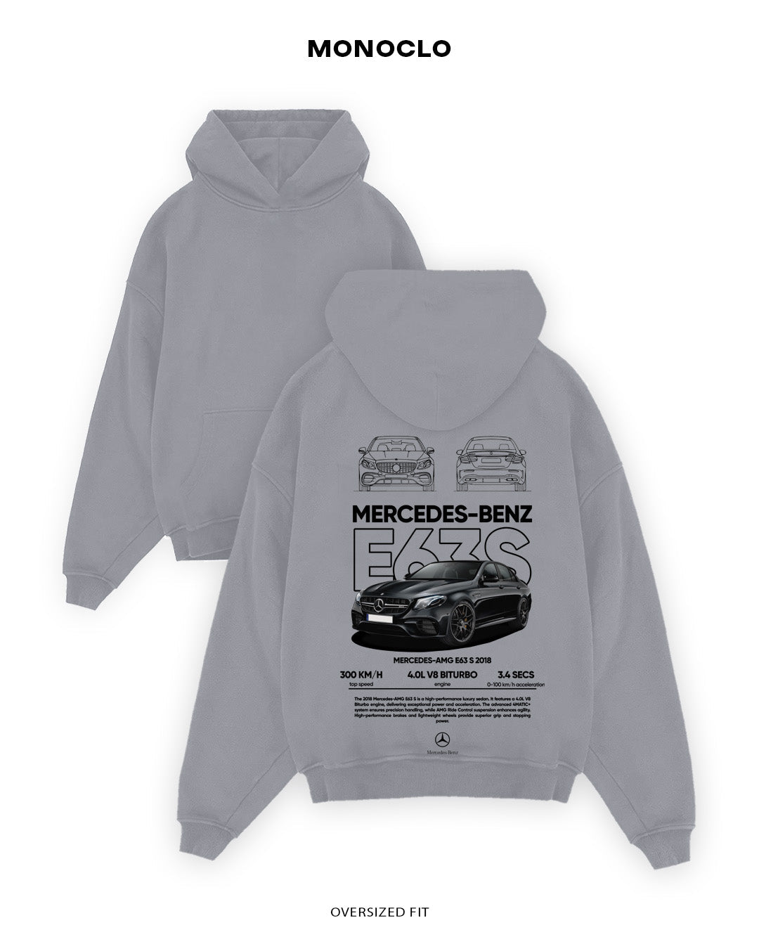 Худі Mercedes - Benz E63S - MONOCLO UA