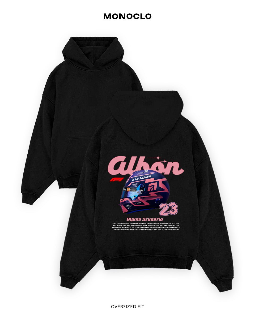 Худі Monoclo Alexander Albon Alpine - shop_name Чорний