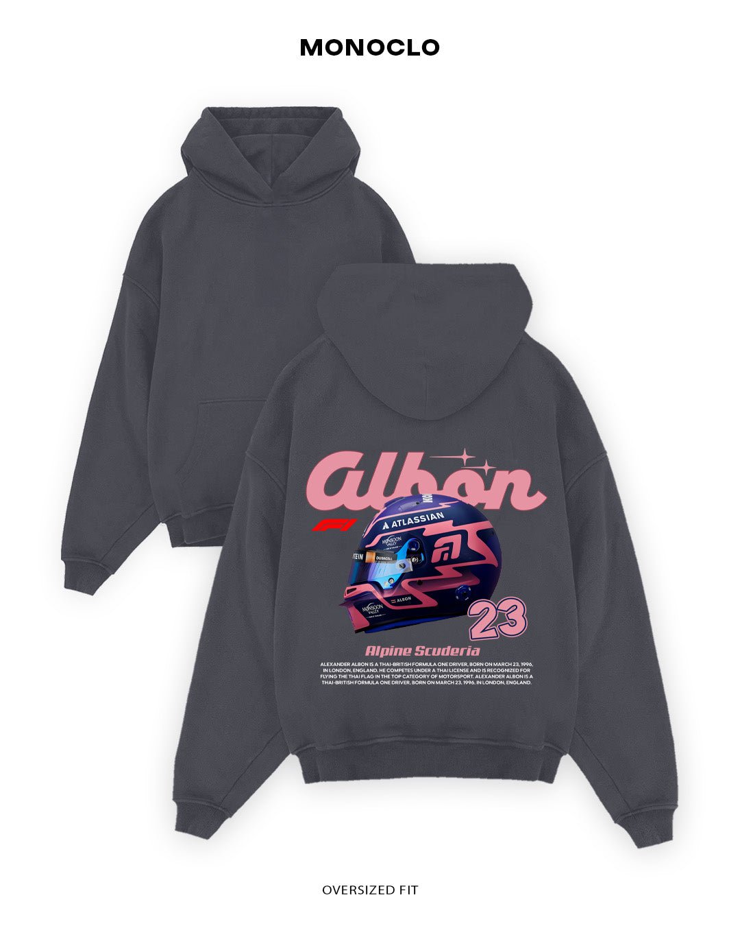 Худі Monoclo Alexander Albon Alpine - shop_name Графітовий