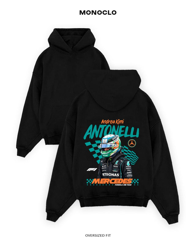 Худі Monoclo Andrea Kimi Antonelli – Mercedes F1 🚦 - shop_name Чорний
