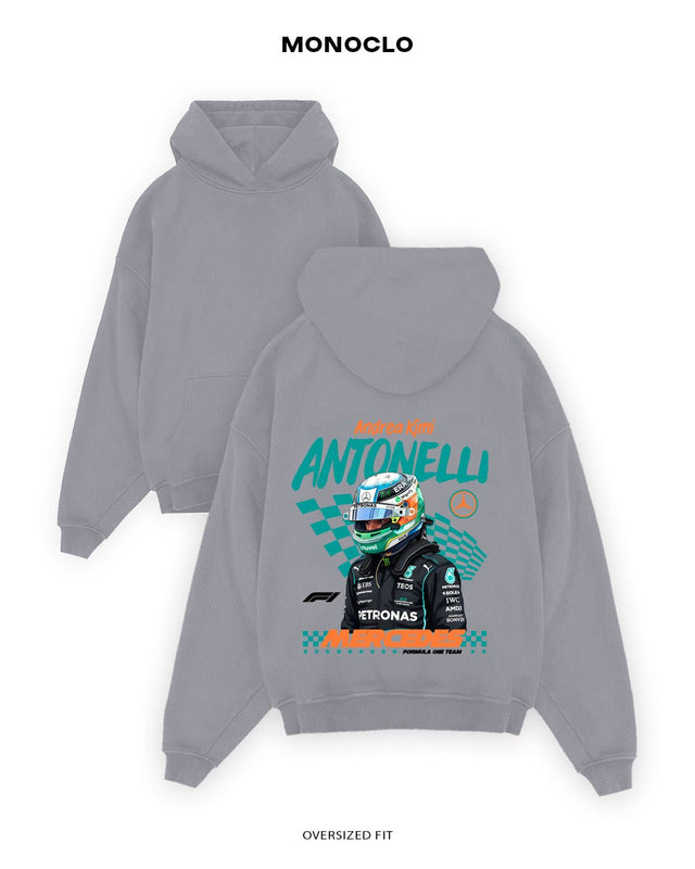 Худі Monoclo Andrea Kimi Antonelli – Mercedes F1 🚦 - shop_name Сірий