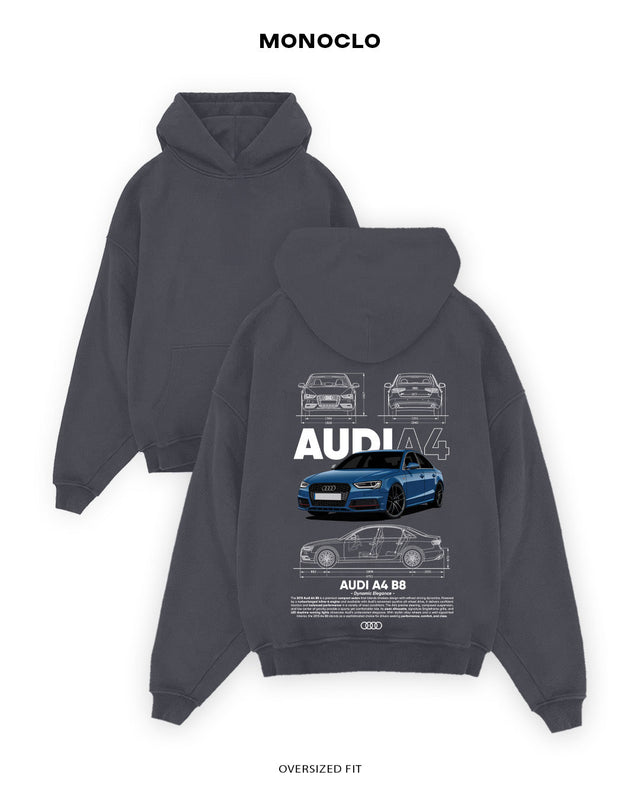 Худі Monoclo Audi A4 B8.5 Blue - shop_name Графітовий