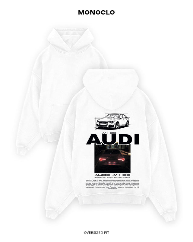 Худі Monoclo Audi A4 B9 Light - shop_name Білий