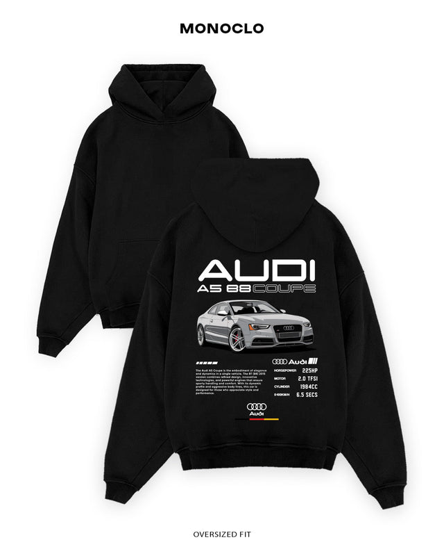 Худі Monoclo Audi A5 B8 Coupe Gray - shop_name Чорний