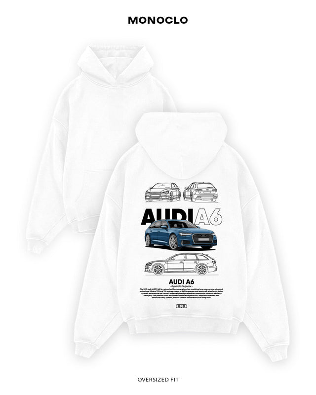 Худі Monoclo Audi A6 C8 - shop_name Білий