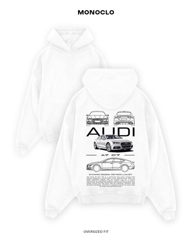 Худі Monoclo Audi A7 C7 - shop_name Білий