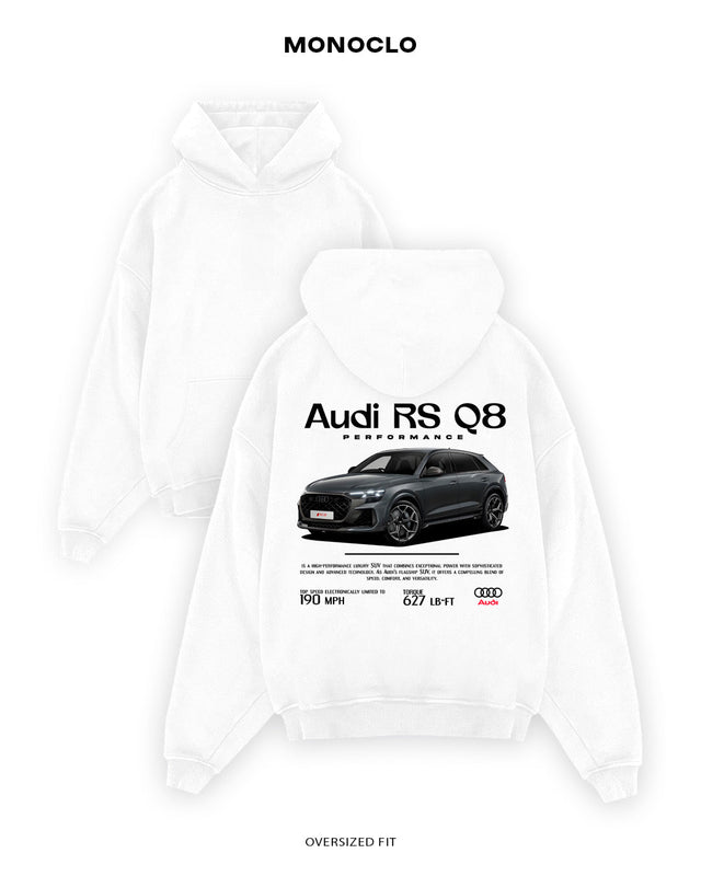 Худі Monoclo Audi RS Q8 2 - shop_name Білий