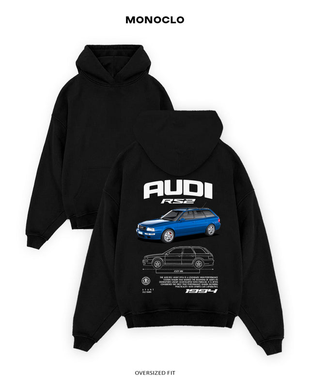 Худі Monoclo Audi RS2 Blue - shop_name Чорний