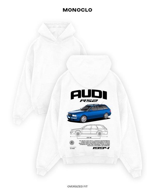 Худі Monoclo Audi RS2 Blue - shop_name Білий