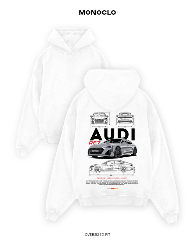 Худі Monoclo Audi RS7 - shop_name Білий