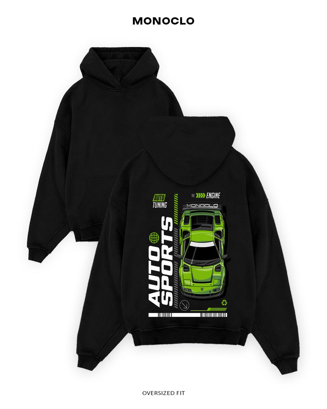 Худі Monoclo Auto Sports Lamborghini Diablo - shop_name Чорний