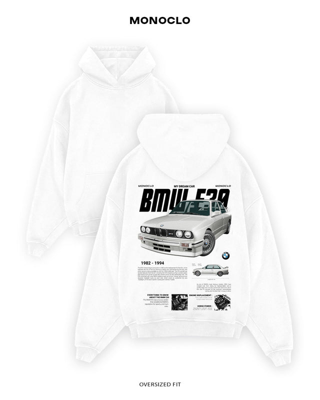 Худі Monoclo BMW E30 2 - shop_name Білий