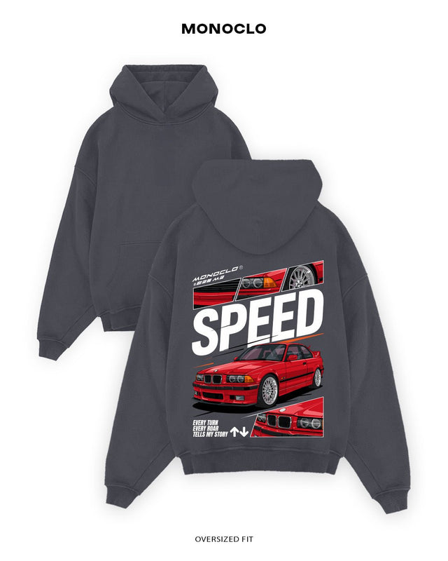 Худі Monoclo BMW E36 SPEED - shop_name Графітовий