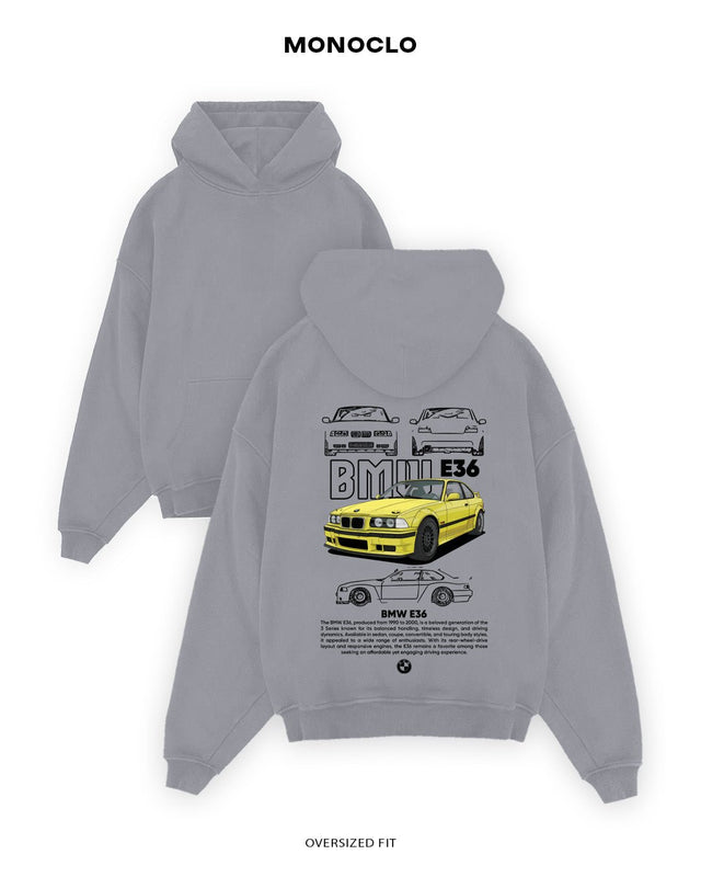 Худі Monoclo BMW E36 Yellow - shop_name Сірий