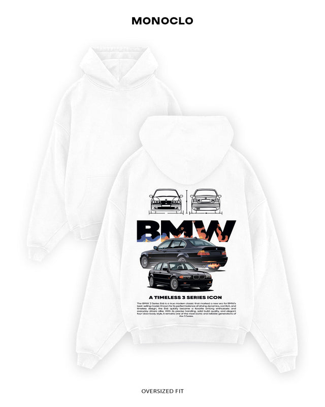 Худі Monoclo BMW E46 Duo Edition - shop_name Білий
