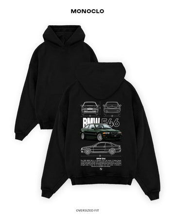 Худі Monoclo BMW E46 Green – Чорний