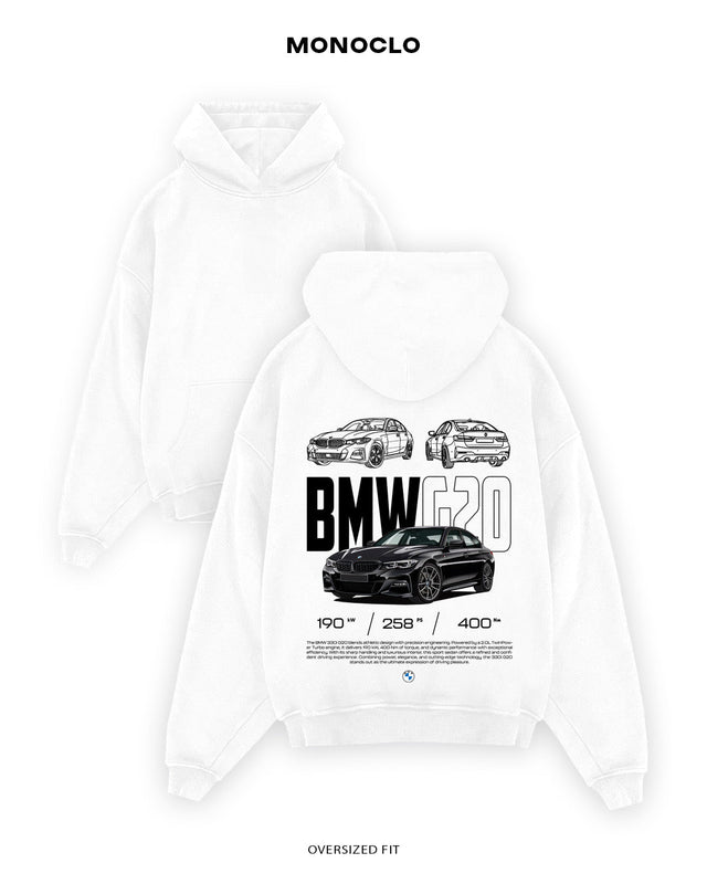 Худі Monoclo BMW G20 - shop_name Білий
